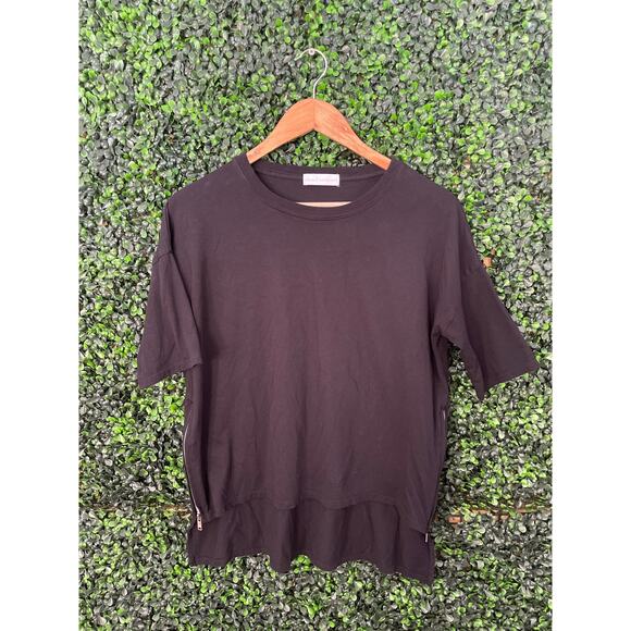 House of Harlow 1960, Black Blouse, Side Zippers, Women’s Size S - Picture 1 of 5